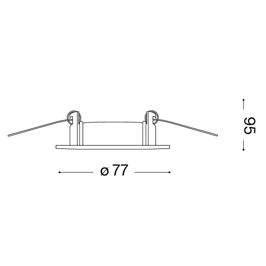 Ideal Lux - Inbouwverlichting JAZZ 1xGU10/50W/230V brons