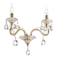 Ideal Lux - Kristal wand lamp NEGRESCO 2xE14/28W/230V goud