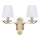 Ideal Lux - Kristal wand lamp PEGASO 2xE14/28W/230V goud