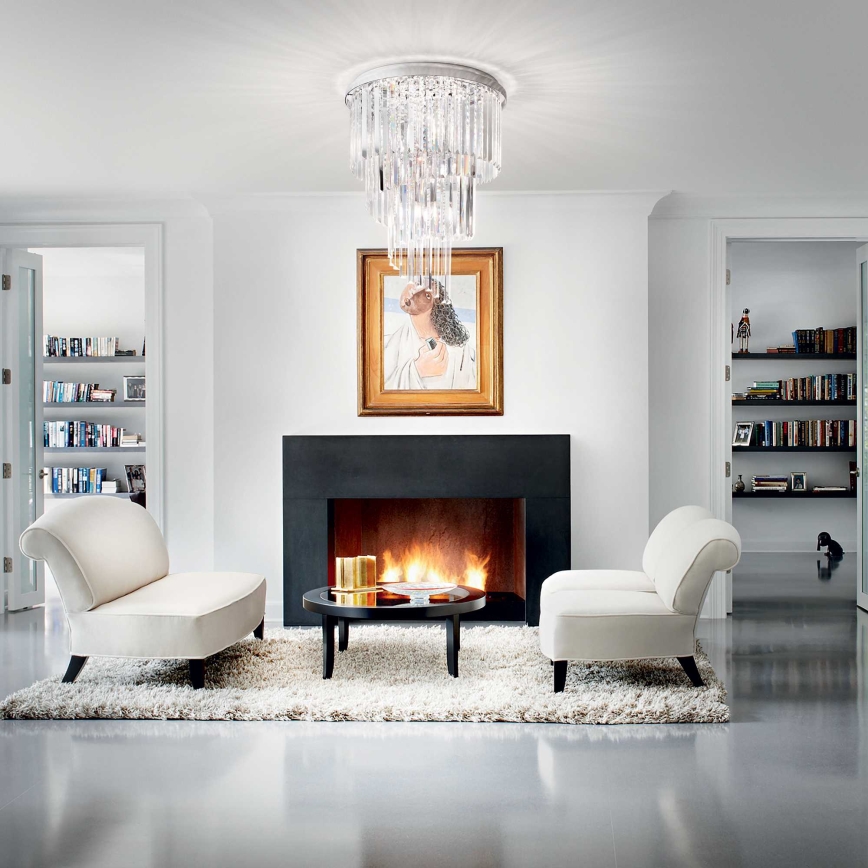 Ideal Lux - Kristallen hangende kroonluchter CARLTON 12xE14/40W/230V diameter 50 cm glanzend chroom