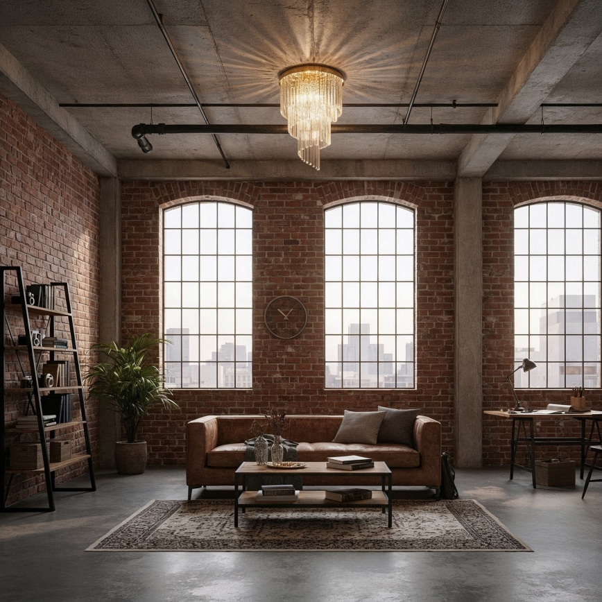 Ideal Lux - Kristallen hangende kroonluchter CARLTON 12xE14/40W/230V diameter 50 cm goud