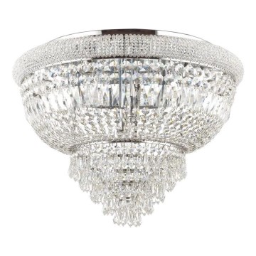 Ideal Lux - Kristallen plafondlamp DUBAI 24xE14/28W/230V diameter 78 cm glanzend chroom