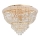 Ideal Lux - Kristallen plafondlamp DUBAI 24xE14/28W/230V diameter 78 cm goud