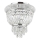 Ideal Lux - Kristallen plafondlamp DUBAI 3xE14/28W/230V diameter 32 cm glanzend chroom