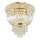 Ideal Lux - Kristallen plafondlamp DUBAI 3xE14/28W/230V diameter 32 cm goud