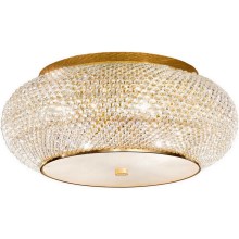 Ideal Lux - Kristallen plafondlamp PASHA 14xE14/40W/230V diameter 65 cm goud