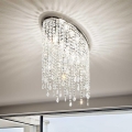 Ideal Lux - Kristallen plafondlamp RAIN 3xE14/40W/230V glanzend chroom