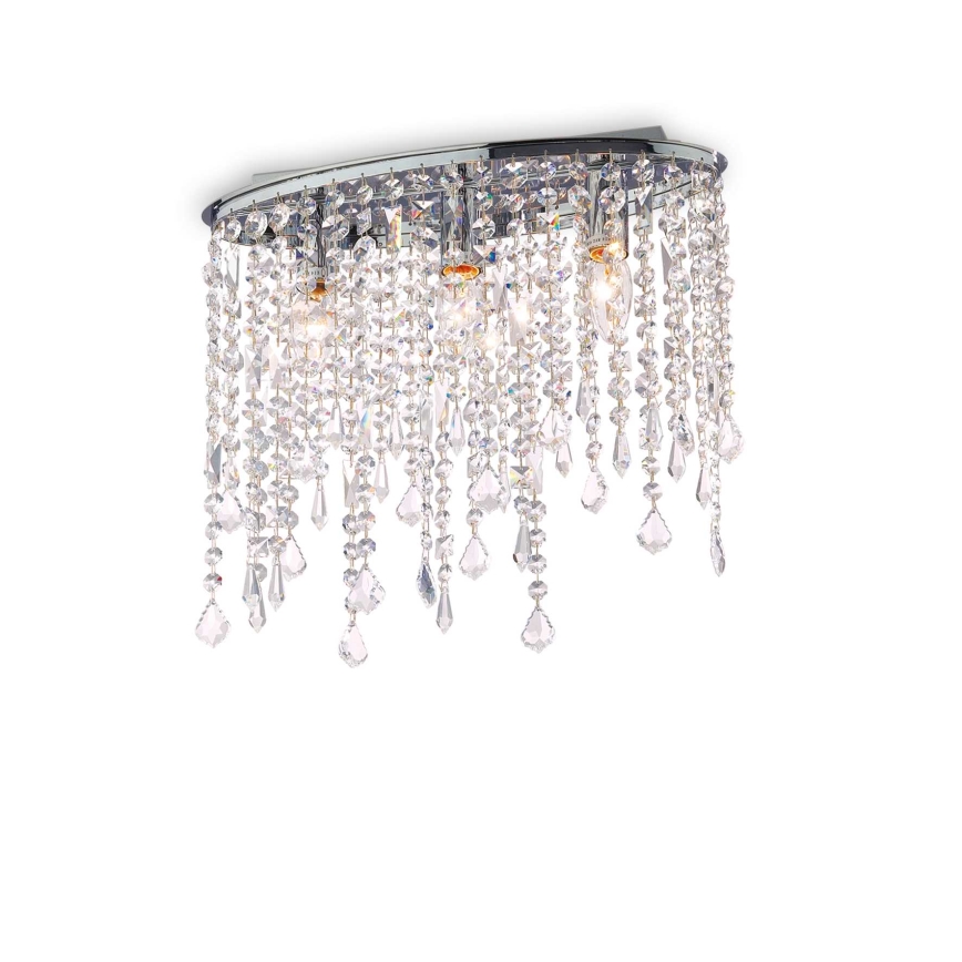 Ideal Lux - Kristallen plafondlamp RAIN 3xE14/40W/230V glanzend chroom