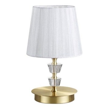 Ideal Lux - Kristallen tafellamp PEGASO 1xE14/28W/230V goud
