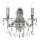 Ideal Lux - Kristallen wandlamp GIOCONDA 2xE14/40W/230V zilver