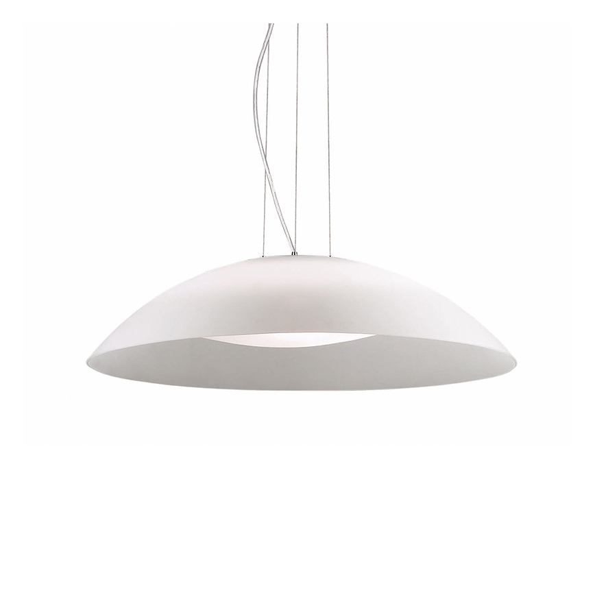 Ideal Lux - Kroonluchter aan kabels 3xE27/60W/230V Ø 64 cm wit