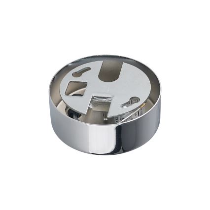 Ideal Lux - Kroonluchter met kabelophanging NODI 9xE14/28W/230V Ø 80 cm glanzend chroom/wit