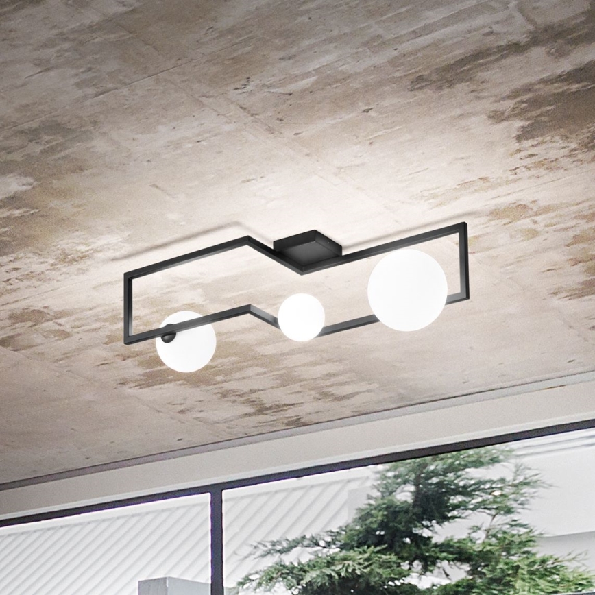 Ideal Lux - LED Bevestigde Hanglamp ANGOLO 3xG9/3W/230V zwart