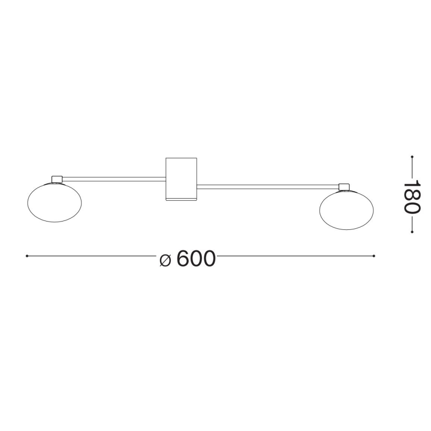 Ideal Lux - LED Bevestigde Hanglamp HERMES 3xG9/3W/230V diameter 60 cm wit