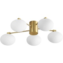 Ideal Lux - LED Bevestigde Hanglamp HERMES 5xG9/3W/230V goud
