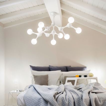 Ideal Lux - LED Bevestigde Hanglamp NODINO 9xG9/3W/230V wit