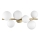 Ideal Lux - LED Bevestigde Hanglamp PERLAGE 6xG9/3W/230V 49 cm goud/wit
