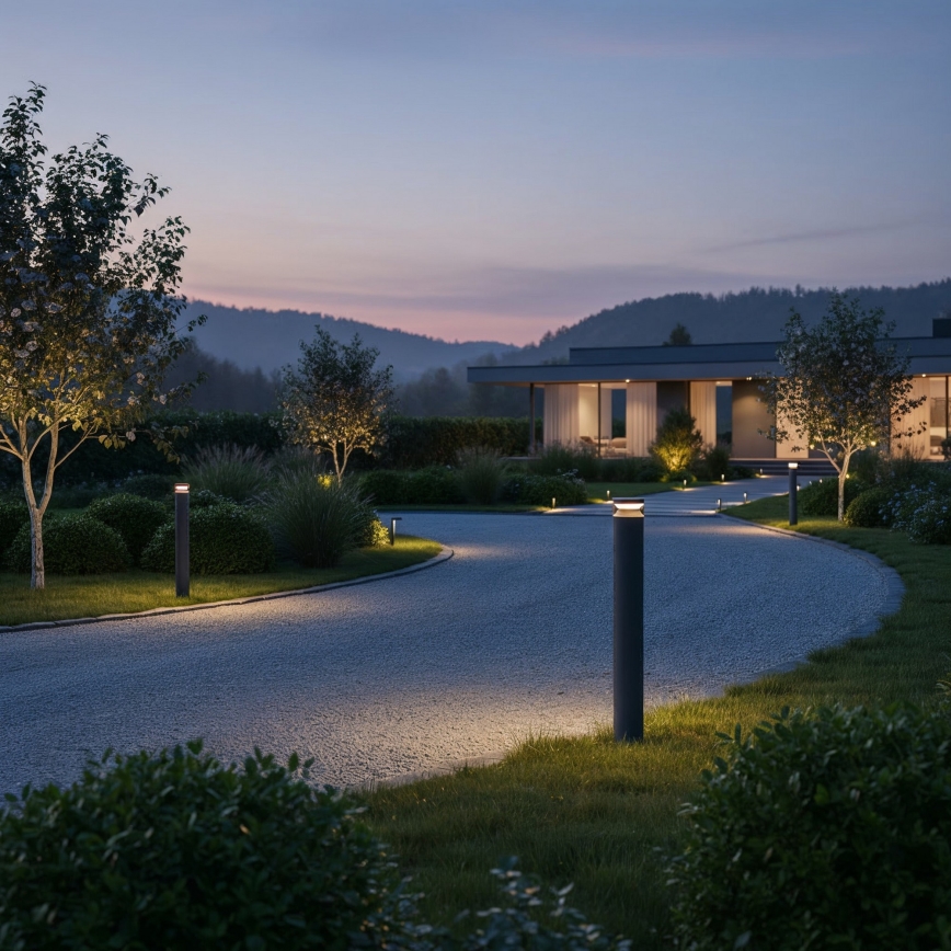 Ideal Lux - LED Buitenlamp BOEING LED/14W/230V 100 cm CRI 90 IP65 antraciet