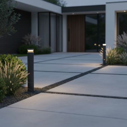 Ideal Lux - LED Buitenlamp BOEING LED/14W/230V 100 cm CRI 90 IP65 zwart