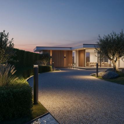 Ideal Lux - LED Buitenlamp BOEING LED/14W/230V 100 cm CRI 90 IP65 zwart