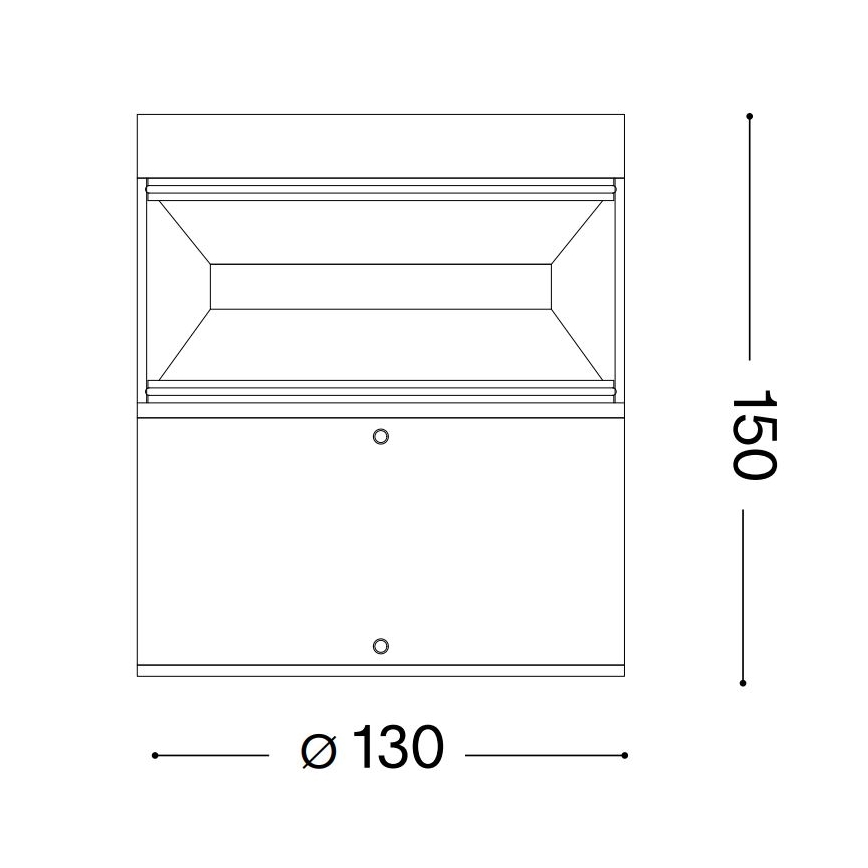 Ideal Lux - LED Buitenlamp BOEING LED/14W/230V 15 cm CRI 90 IP65 zwart