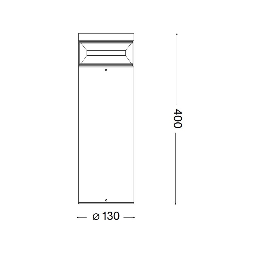 Ideal Lux - LED Buitenlamp BOEING LED/14W/230V 40 cm CRI 90 IP65 bruin