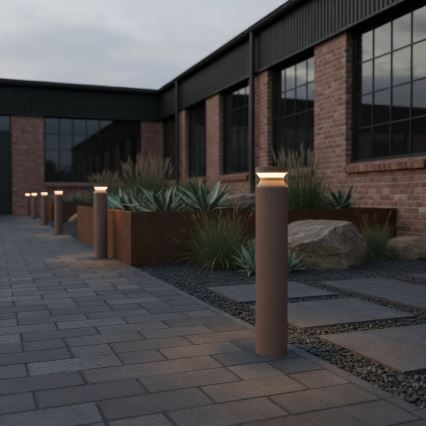 Ideal Lux - LED Buitenlamp BOEING LED/14W/230V diameter 70 cm CRI 90 IP65 bruin