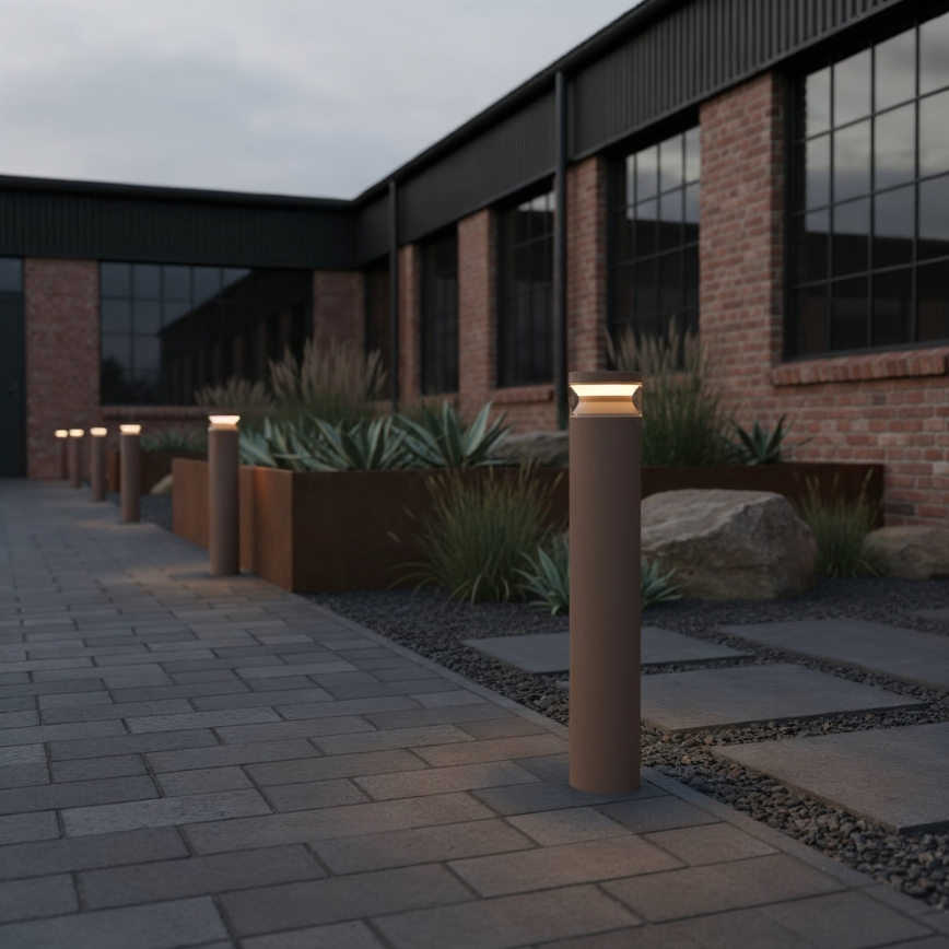 Ideal Lux - LED Buitenlamp BOEING LED/14W/230V diameter 70 cm CRI 90 IP65 bruin