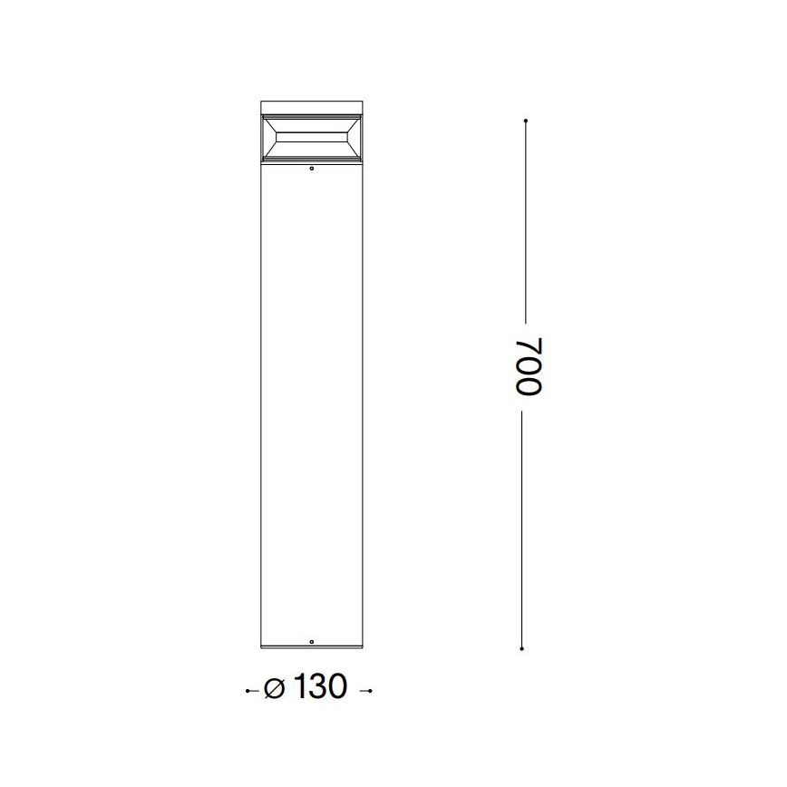 Ideal Lux - LED Buitenlamp BOEING LED/14W/230V diameter 70 cm CRI 90 IP65 bruin