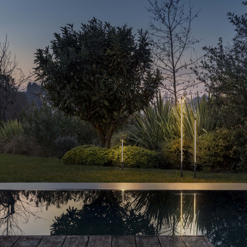 Ideal Lux - LED buitenlamp JEDI LED/25W/230V 160 cm CRI 90 IP65 antraciet