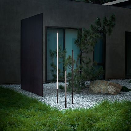 Ideal Lux - LED buitenlamp JEDI LED/25W/230V 160 cm CRI 90 IP65 bruin