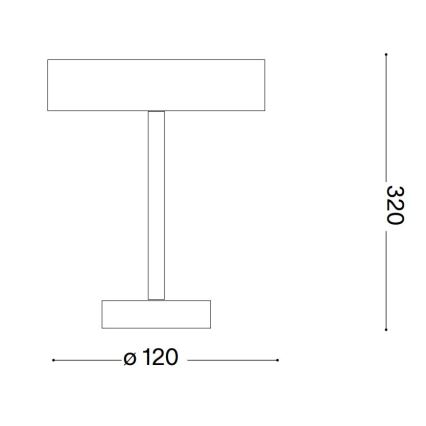 Ideal Lux - LED Touch buitenlamp TOFFEE LED/2W/230V 2200 mAh CRI 90 IP54 zwart
