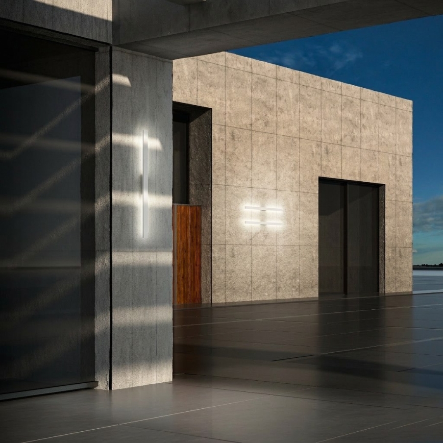 Ideal Lux - LED buitenmuurlamp LINEA LED/23W/230V CRI 90 144 cm IP54 wit