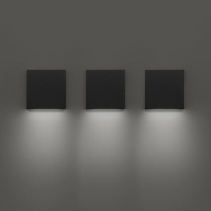 Ideal Lux - LED buitenmuurlamp POST-IT LED/3W/12V CRI 90 zwart