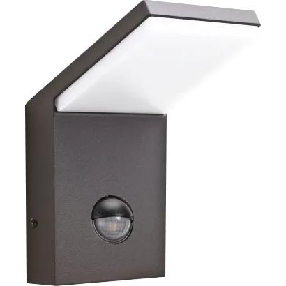 Ideal Lux - LED Buitenverlichting met sensor STYLE LED/9W/230V 4000K CRI 90 IP54 antraciet