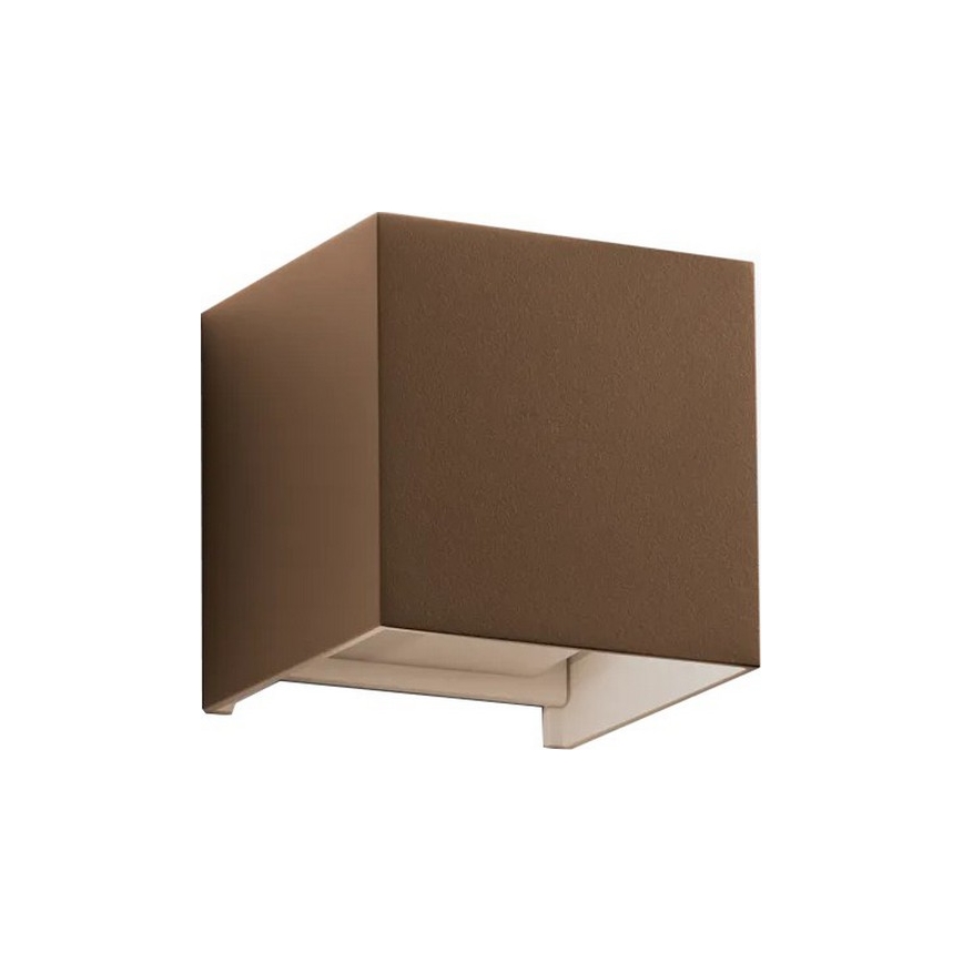 Ideal Lux - LED buitenwandlamp ATOM LED/12W/230V CRI 90 IP54 bruin