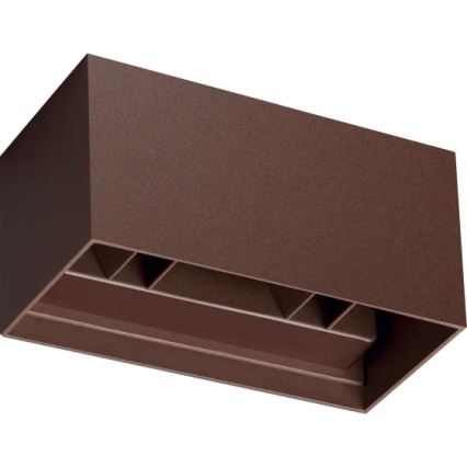 Ideal Lux - LED buitenwandlamp ATOM LED/25W/230V CRI 90 IP54 bruin