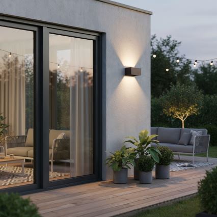 Ideal Lux - LED buitenwandlamp ATOM LED/25W/230V CRI 90 IP54 bruin