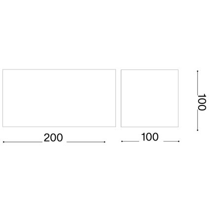 Ideal Lux - LED buitenwandlamp ATOM LED/25W/230V CRI 90 IP54 bruin