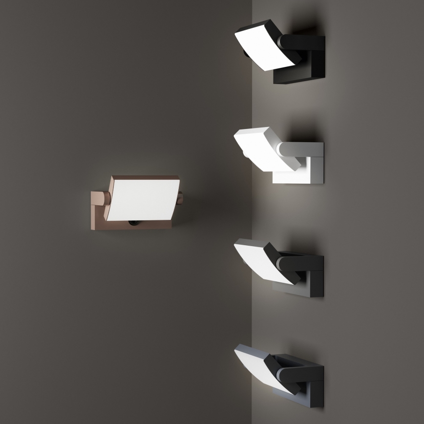 Ideal Lux - LED buitenwandlamp met sensor SWIPE LED/21W/230V CRI 90 IP54 grijs