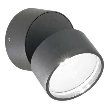 Ideal Lux - LED buitenwandlamp OMEGA LED/7W/230V CRI 90 IP54 antraciet