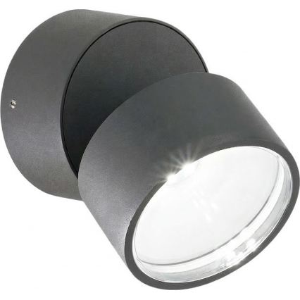 Ideal Lux - LED buitenwandlamp OMEGA LED/7W/230V CRI 90 IP54 antraciet