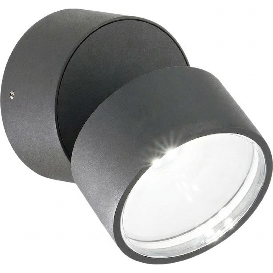 Ideal Lux - LED buitenwandlamp OMEGA LED/7W/230V CRI 90 IP54 antraciet