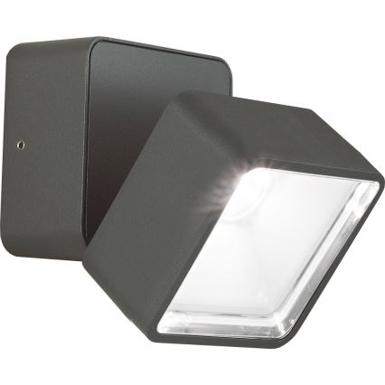 Ideal Lux - LED buitenwandlamp OMEGA LED/7W/230V CRI 90 IP54 antraciet