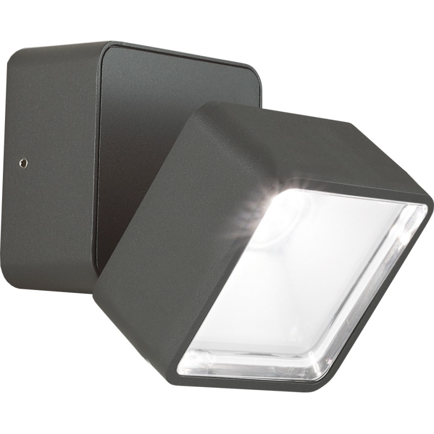 Ideal Lux - LED buitenwandlamp OMEGA LED/7W/230V CRI 90 IP54 antraciet