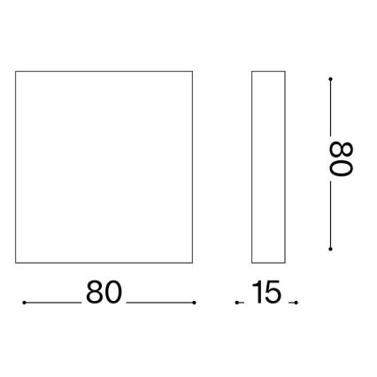 Ideal Lux - LED buitenwandlamp POST-IT LED/3W/12V CRI 90 messing