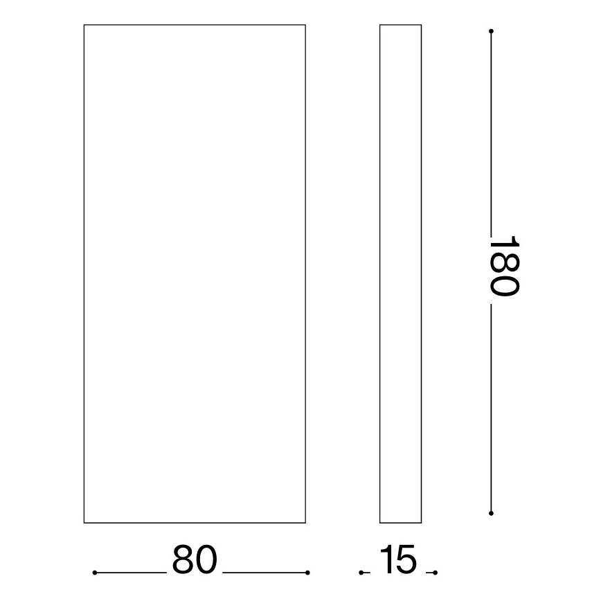 Ideal Lux - LED buitenwandlamp POST-IT LED/6W/12V CRI 90 messing