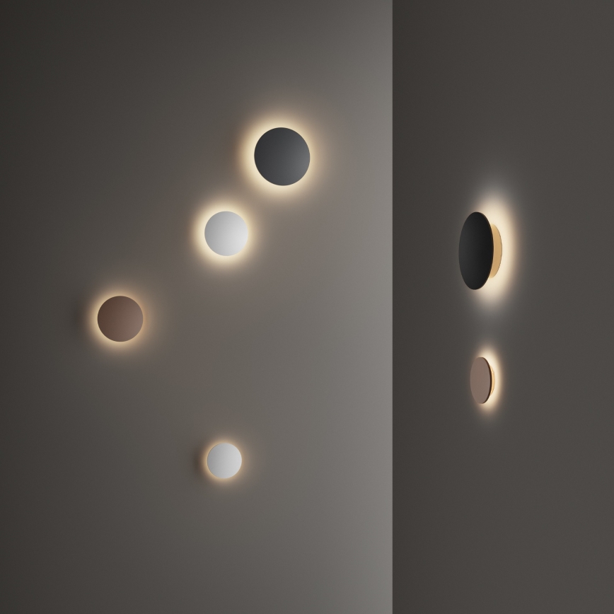 Ideal Lux - LED buitenwandlamp PUNTO LED/9W/230V CRI 90 Ø 18 cm IP54 antraciet