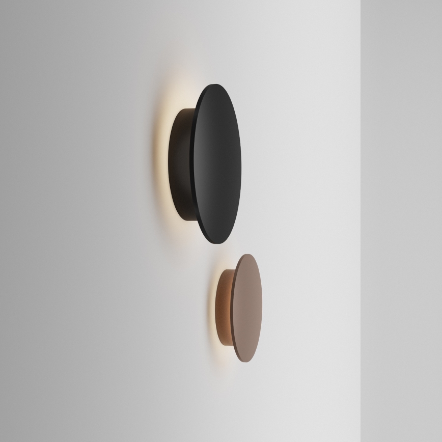 Ideal Lux - LED buitenwandlamp PUNTO LED/9W/230V CRI 90 Ø 18 cm IP54 antraciet