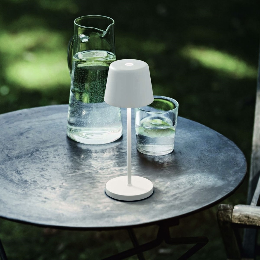 Ideal Lux - LED Dimbaar aanraken buitenshuis tafellamp CUTE LED/2,5W/3,7V USB 2200-2700K IP65 wit